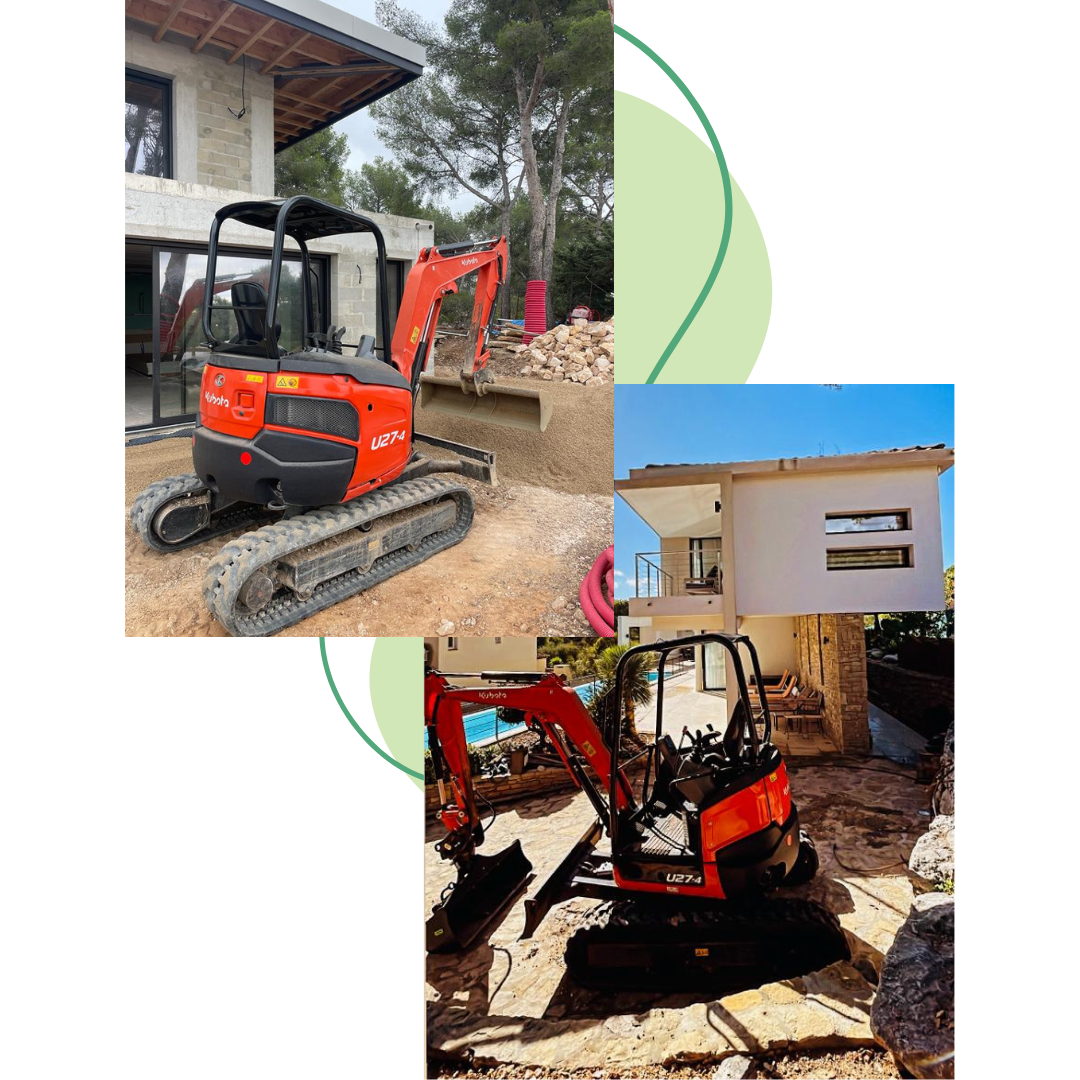 Services mini-pelle aménagement, travaux
